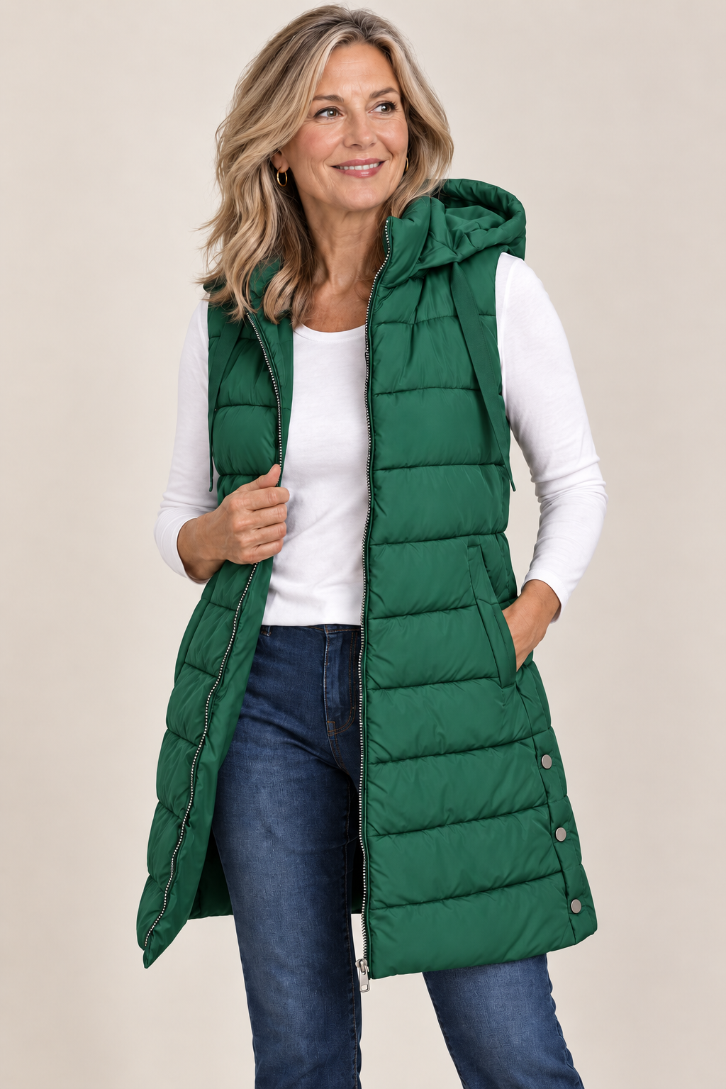 Harper | Zip-Up Puffer Vest