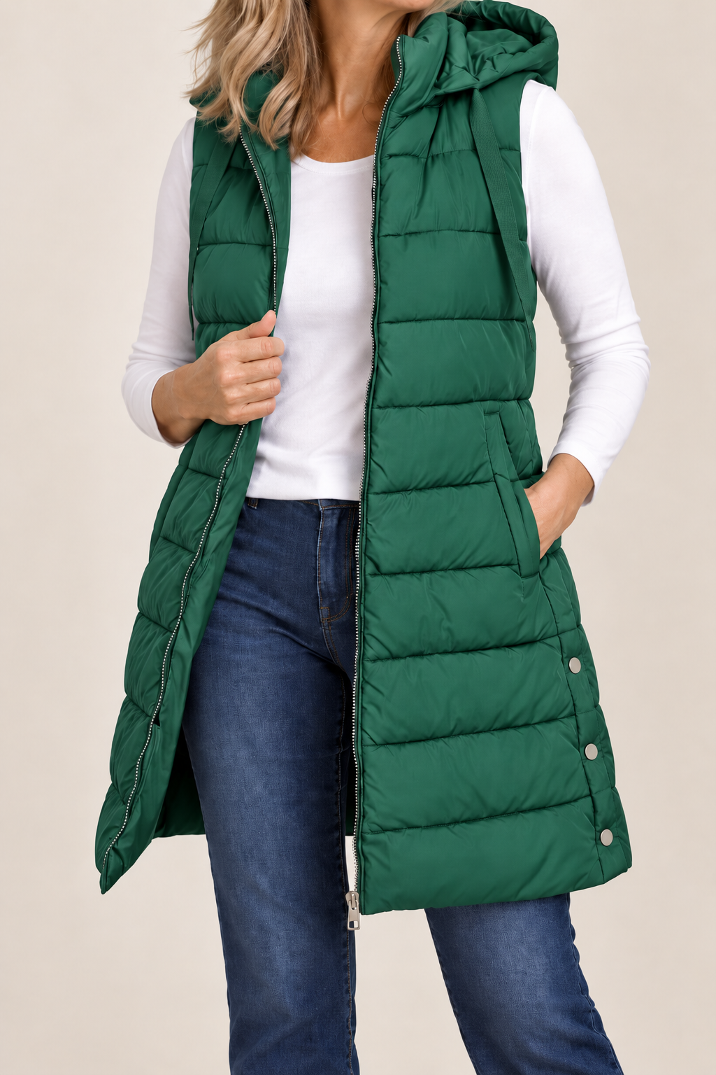 Harper | Zip-Up Puffer Vest