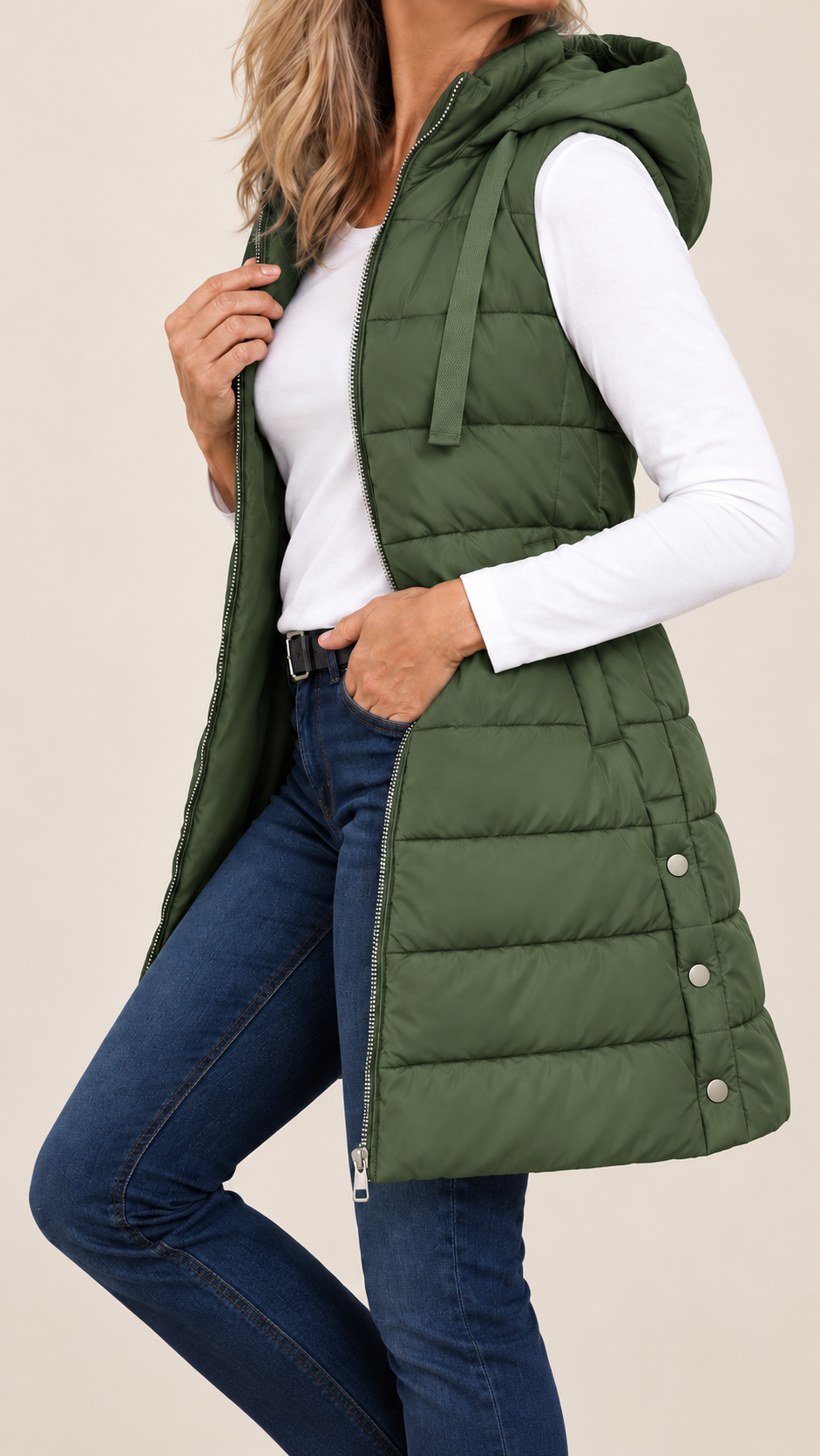 Harper | Zip-Up Puffer Vest