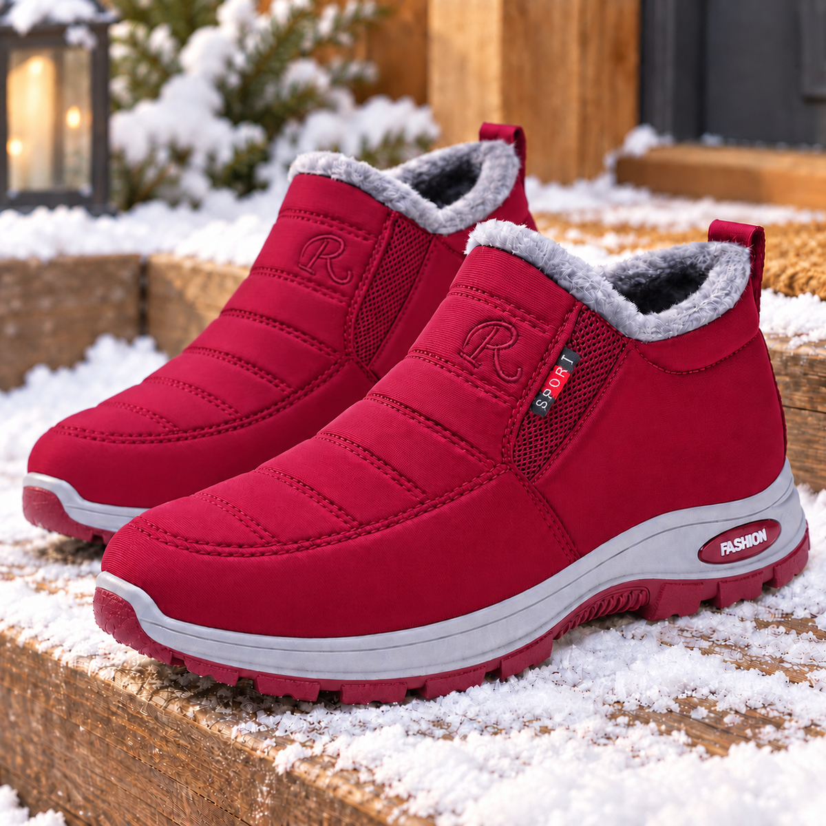Barbara | Cozy Slip-On Winter Boots