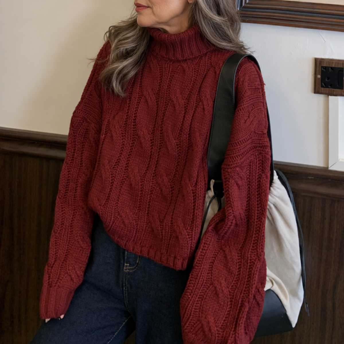 Mira | Cozy Turtleneck Knit Sweater