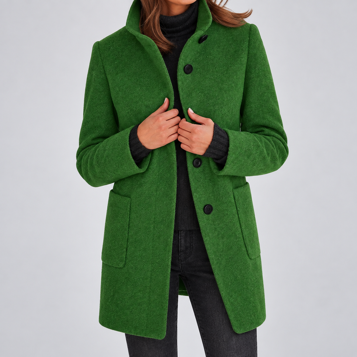 Rachael™ | Women’s Classic Button Front Longline Coat