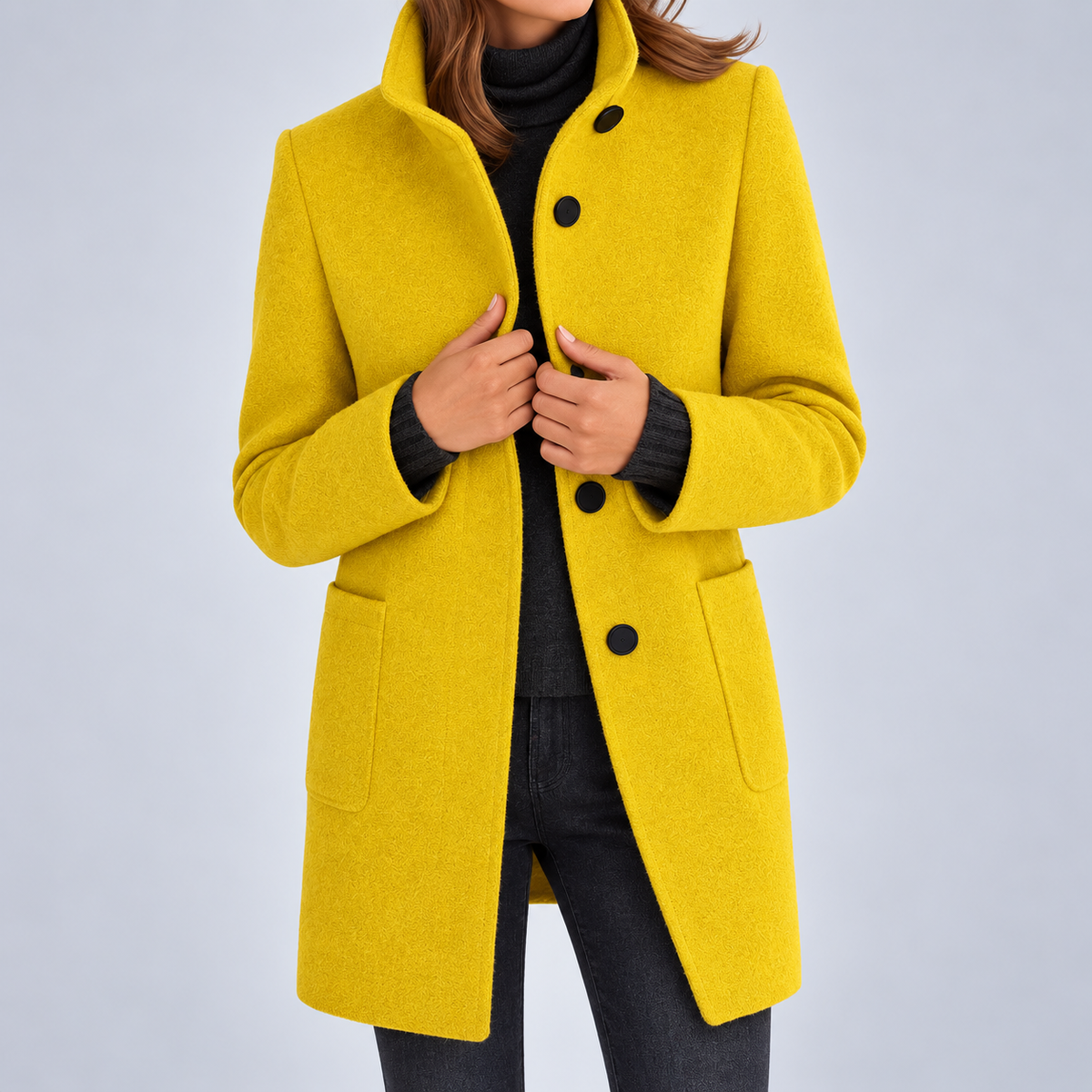 Rachael™ | Women’s Classic Button Front Longline Coat