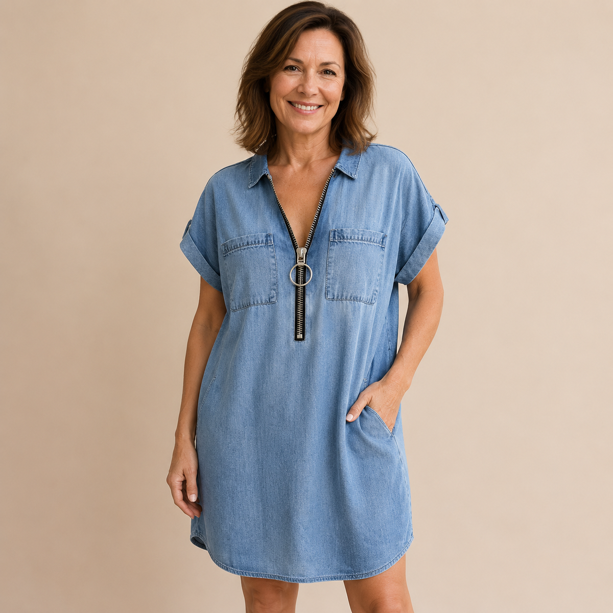 Women’s Denim Shirt Dress