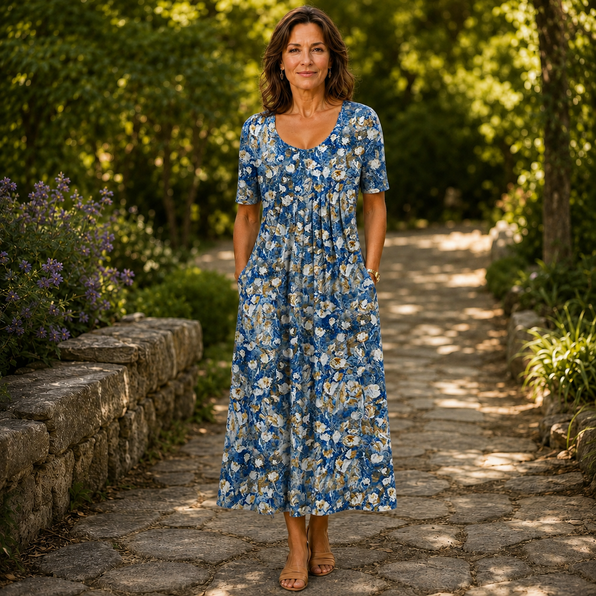 Georgina | Elegant Dress With Tummy Coverage
