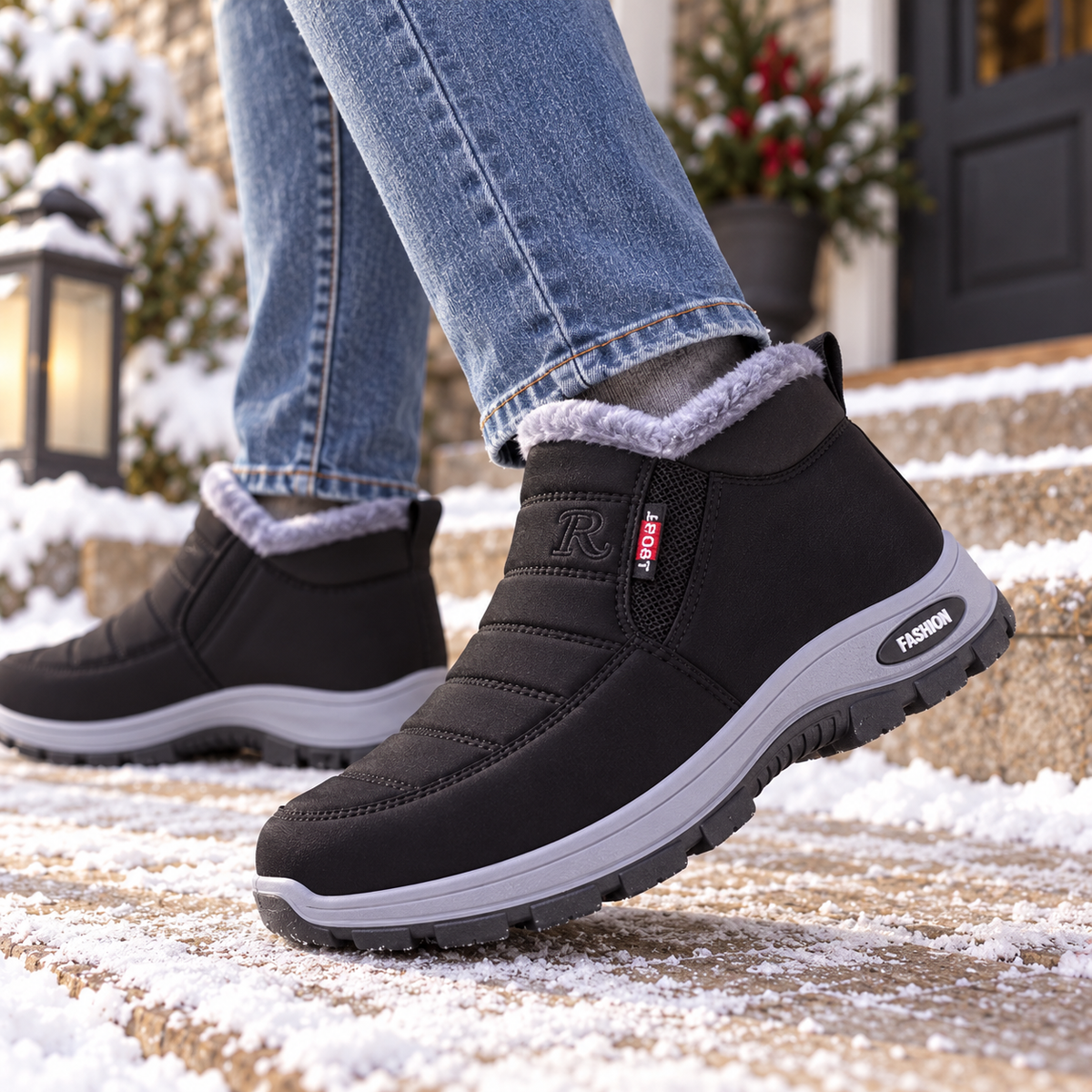 Barbara | Cozy Slip-On Winter Boots