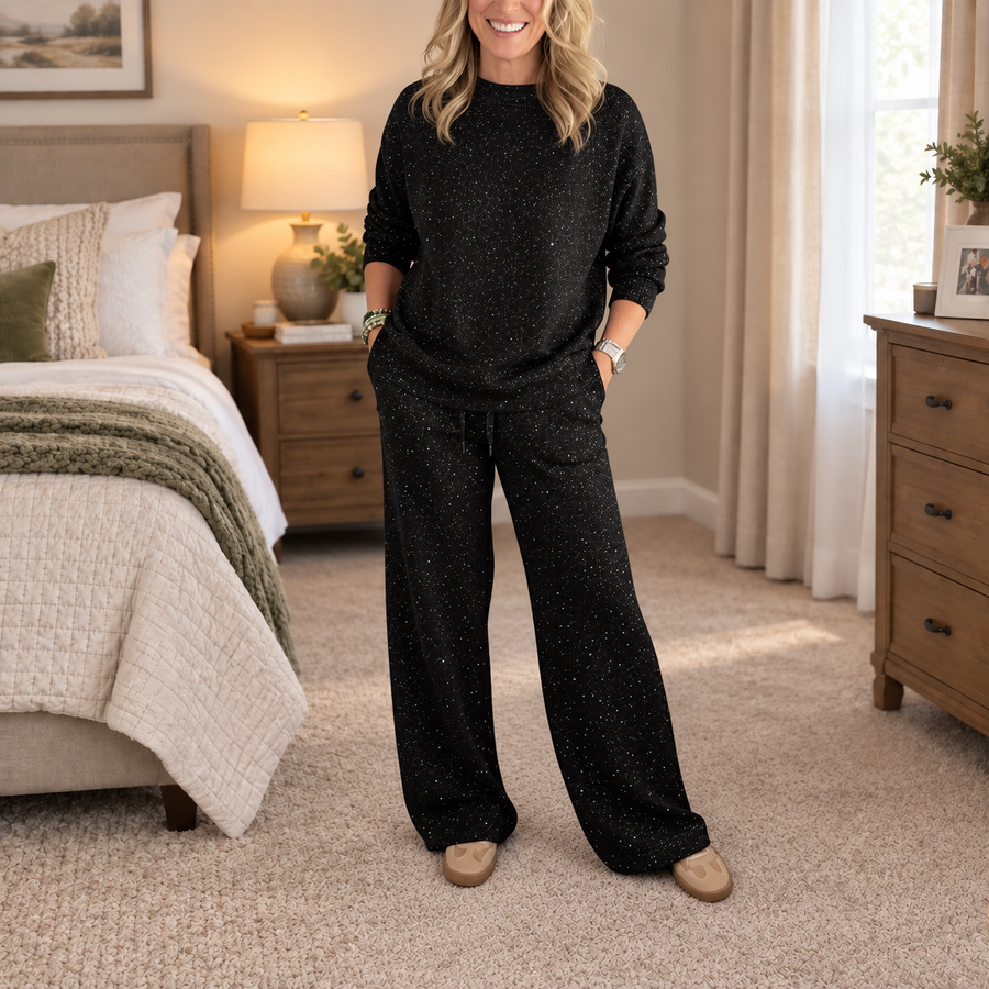 Stella | Glitter Sweater & Pants Set