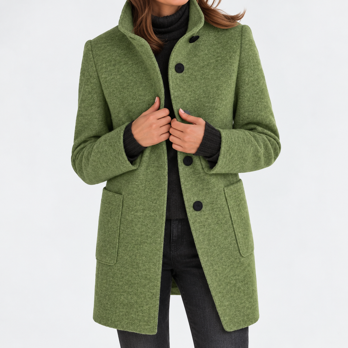 Rachael™ | Women’s Classic Button Front Longline Coat