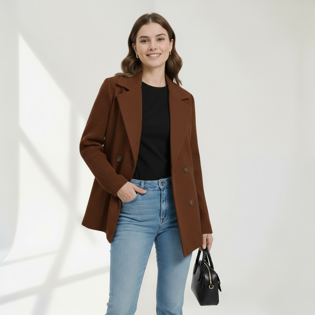 Ríona | Knit Blazer Coat