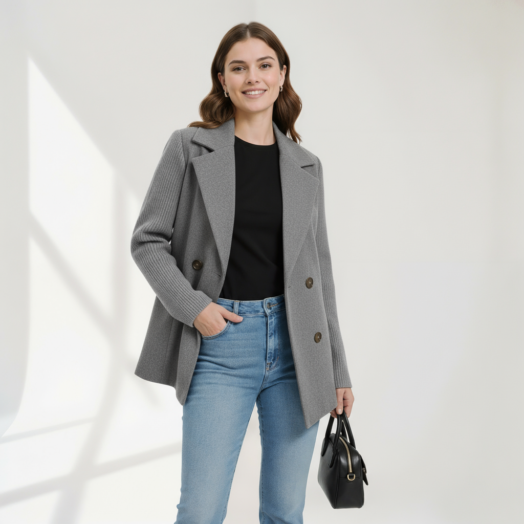 Ríona | Knit Blazer Coat
