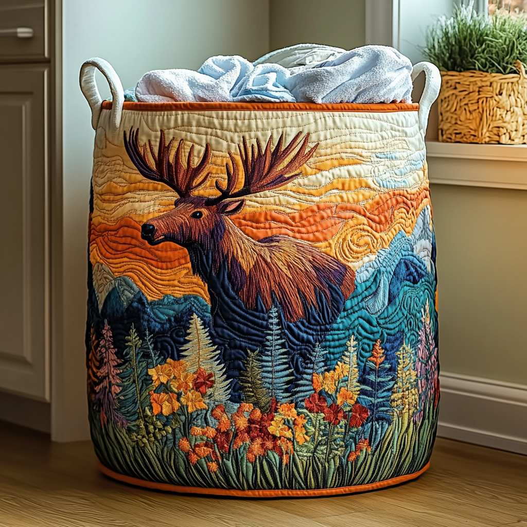 Tilda™ Woodland Quilted Laundry Basket