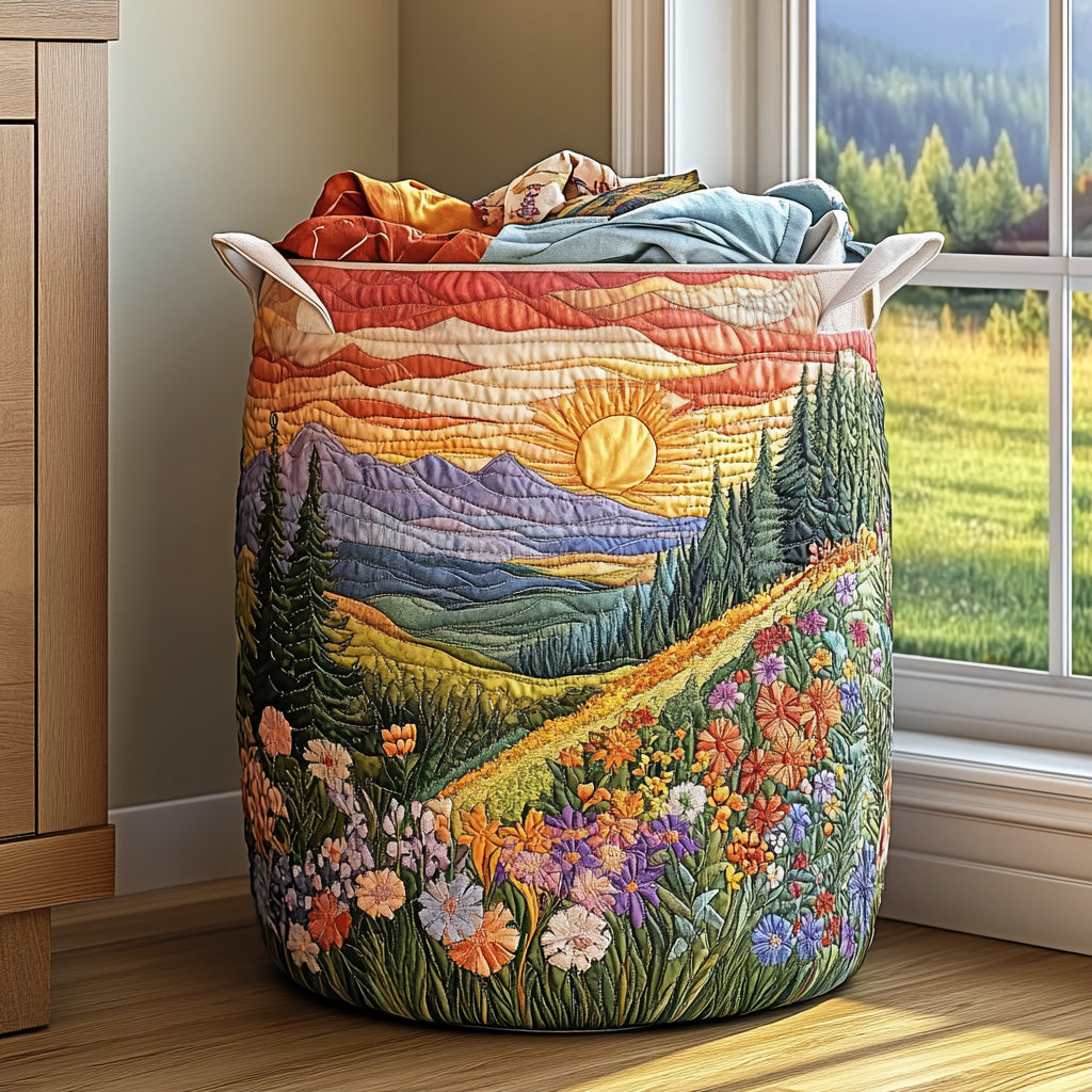 Patsy™ Country Sunrise Quilted Laundry Basket