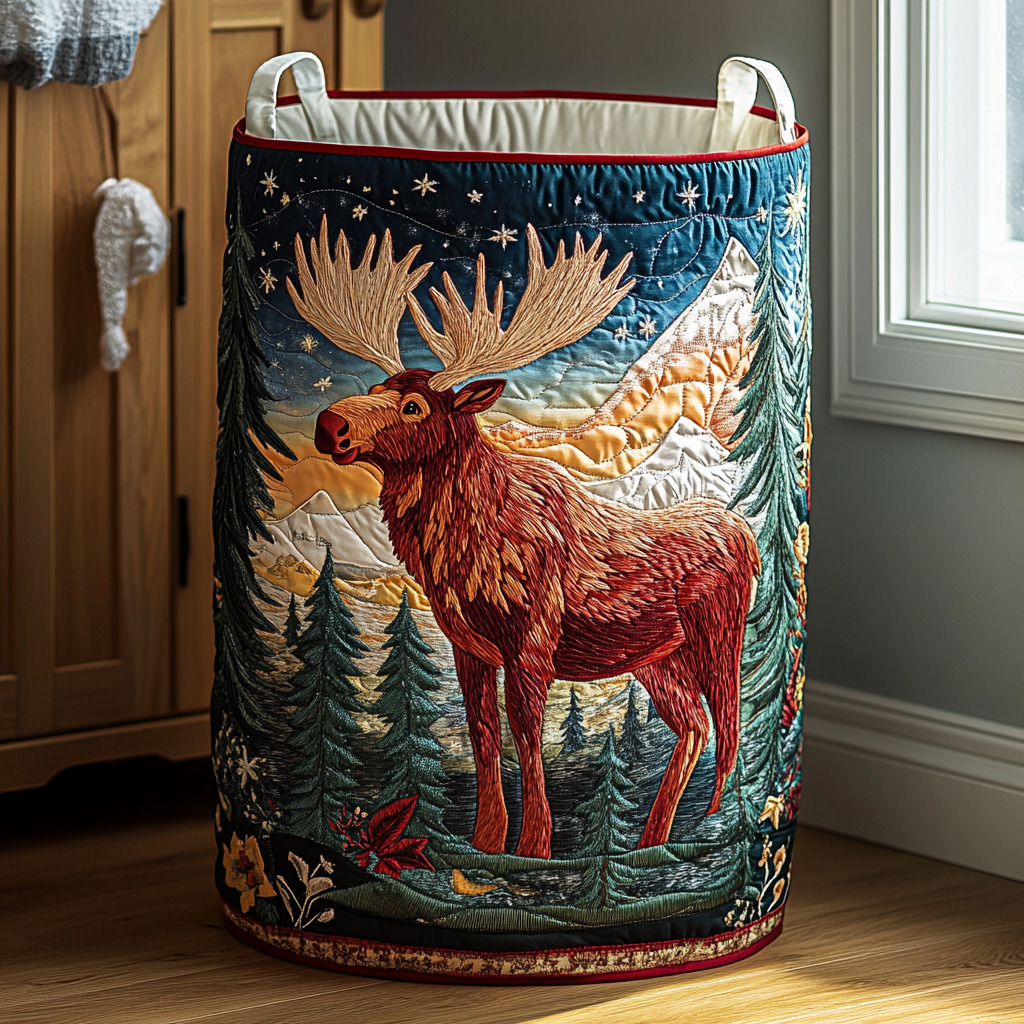Tilda™ Woodland Quilted Laundry Basket