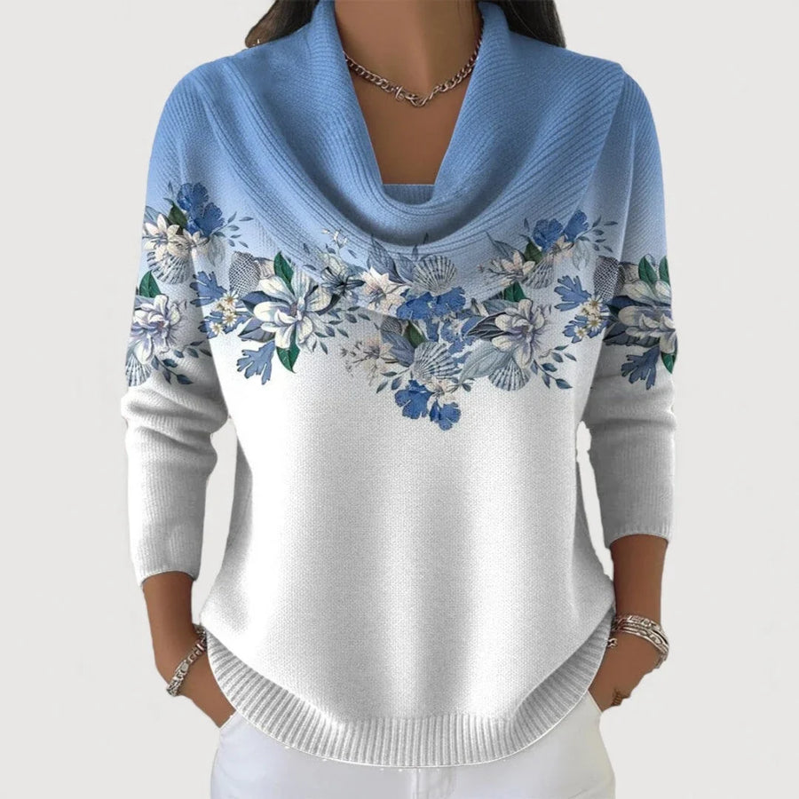 Nala | Draped-Neck Sweater