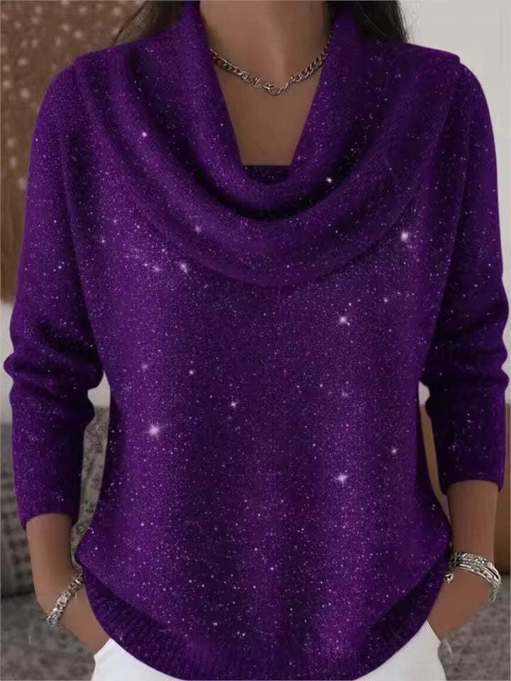 Nebula | Draped-Neck Sweater