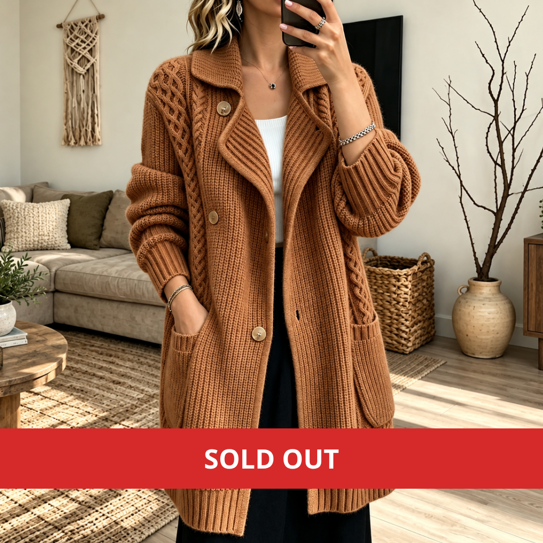 Delaney | Cable-Knit Cardigan Coat