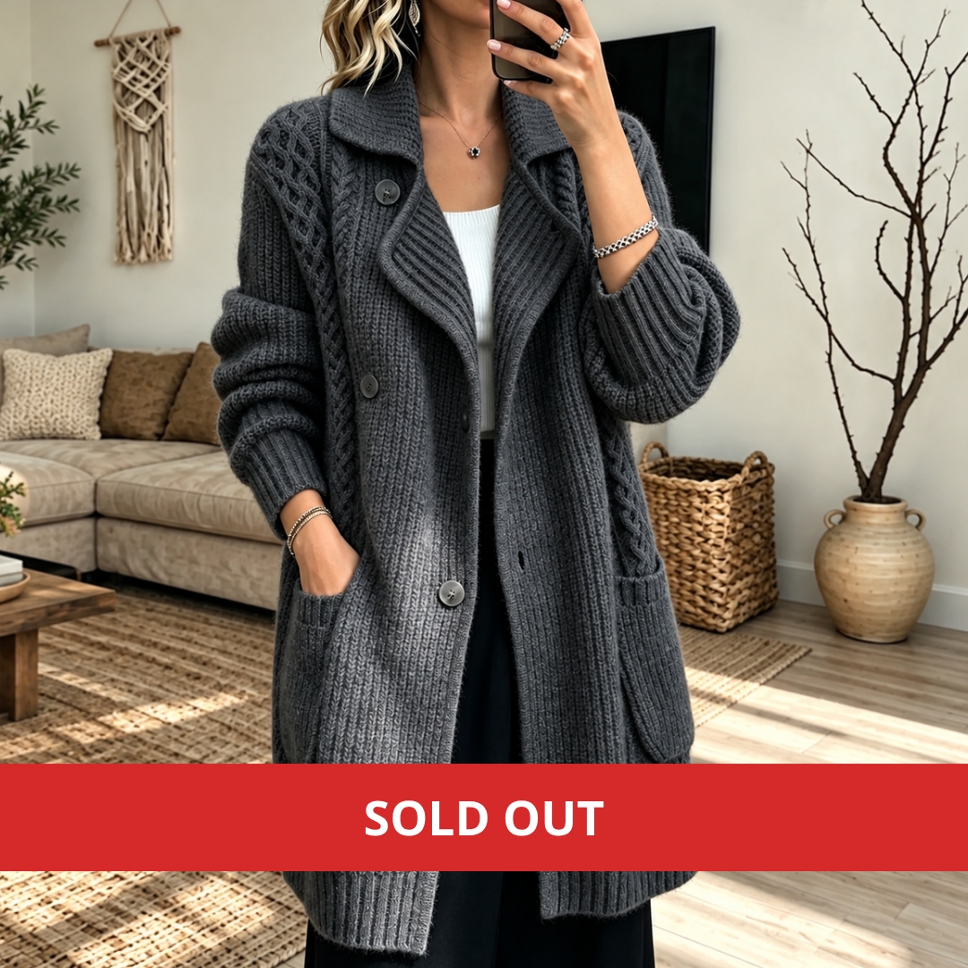 Delaney | Cable-Knit Cardigan Coat