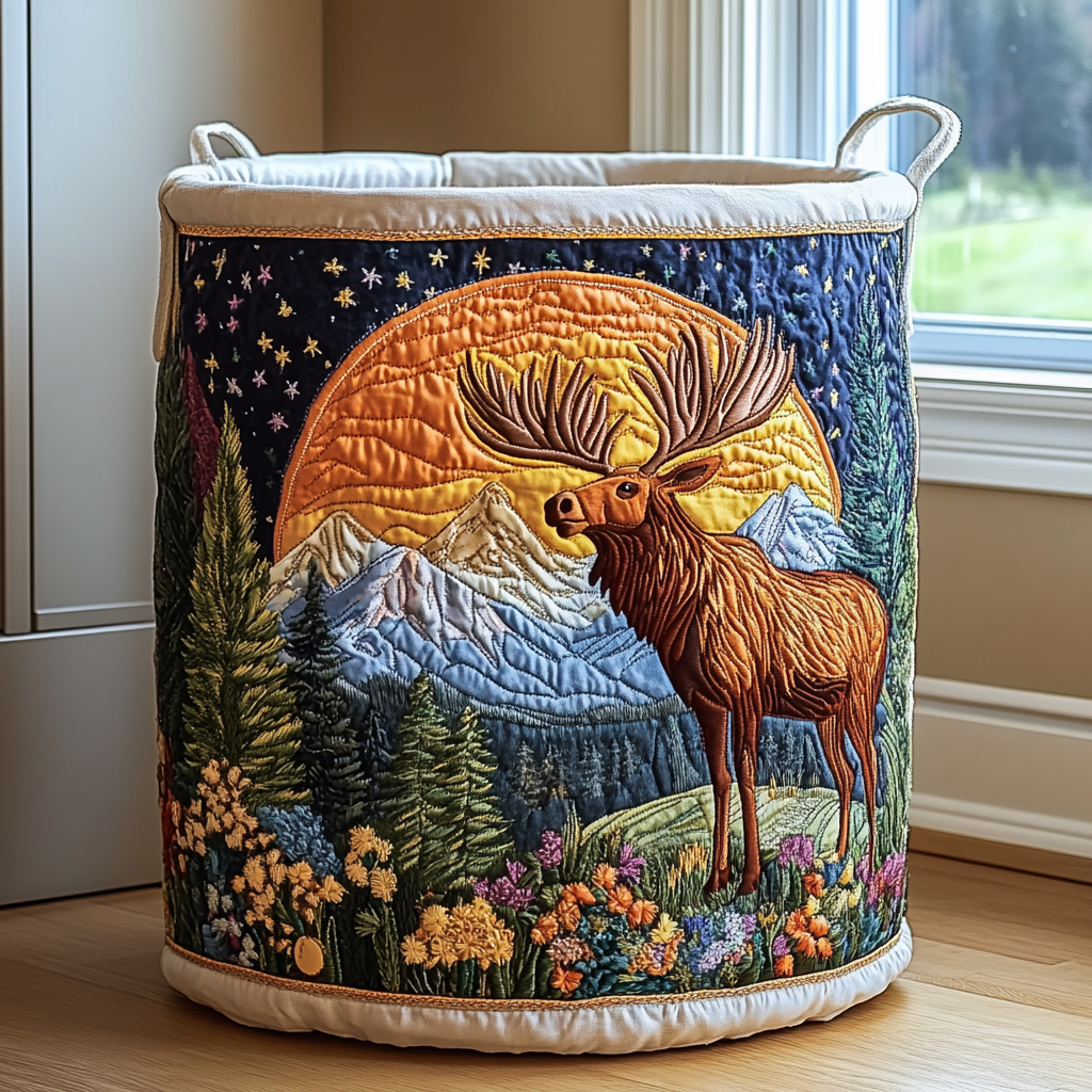 Tilda™ Woodland Quilted Laundry Basket