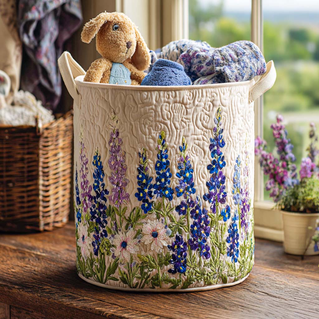 Louella™ Wildflower Quilted Laundry Basket