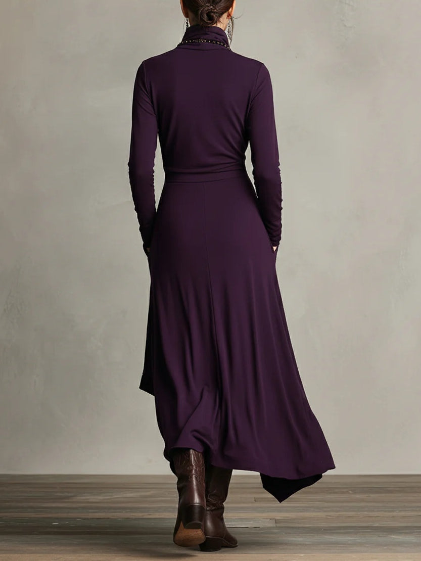 Genevieve | Turtleneck Maxi Dress