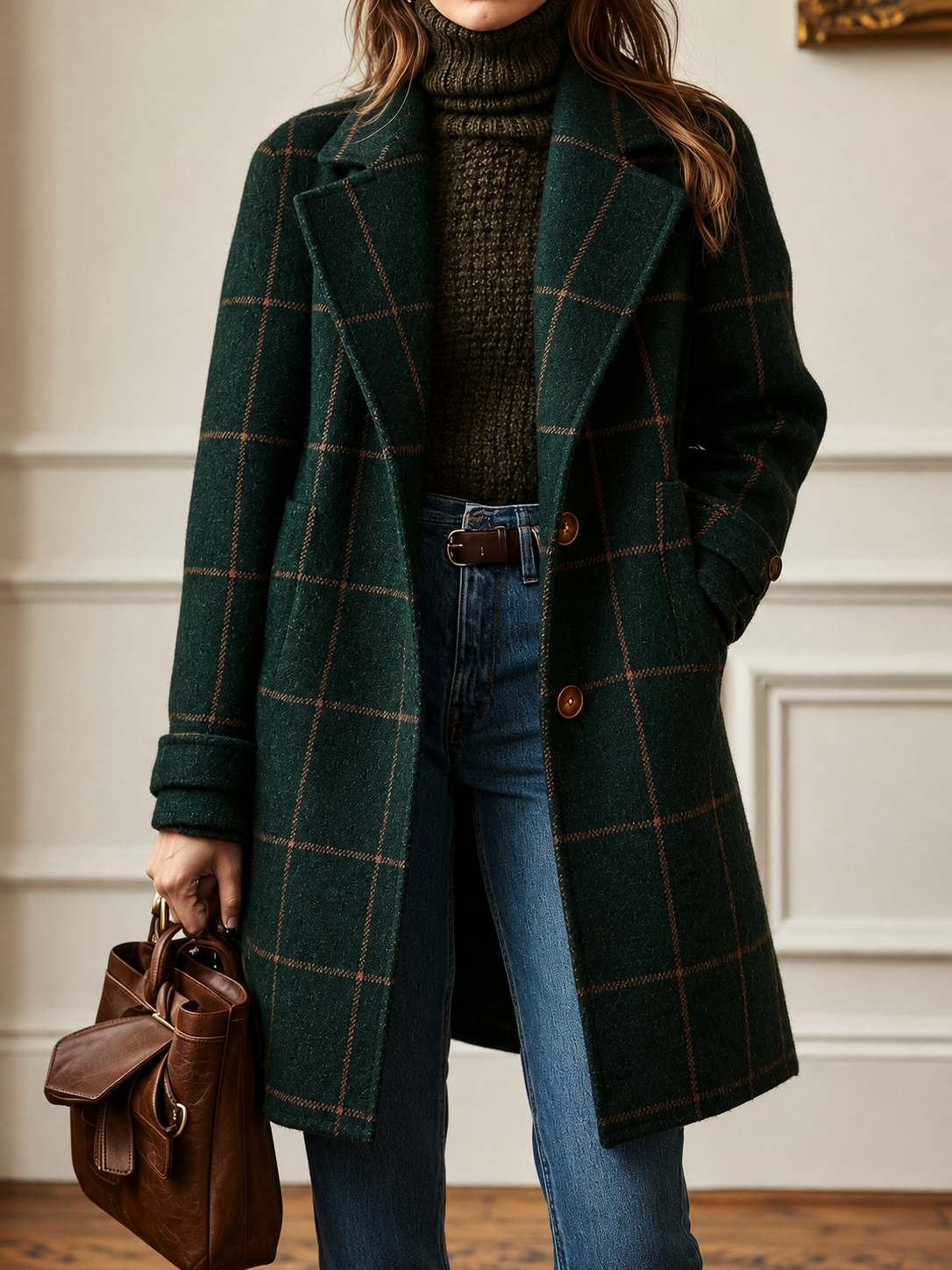 Kaitlyn | Classic Checkered Coat