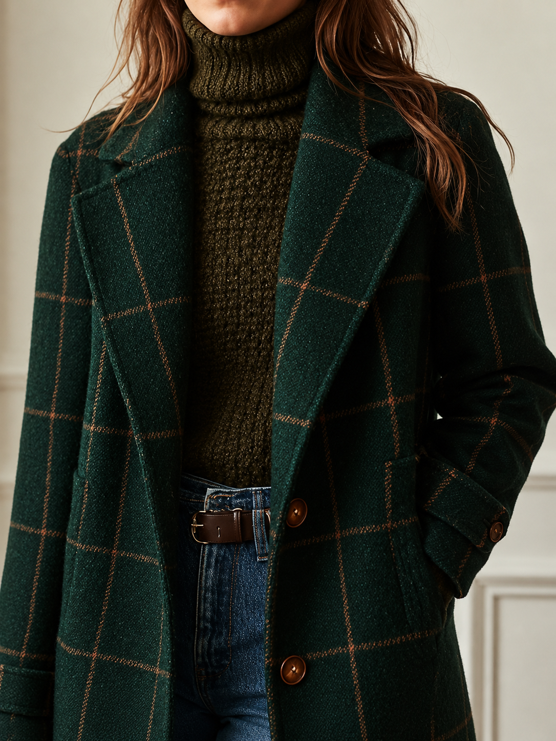 Kaitlyn | Classic Checkered Coat