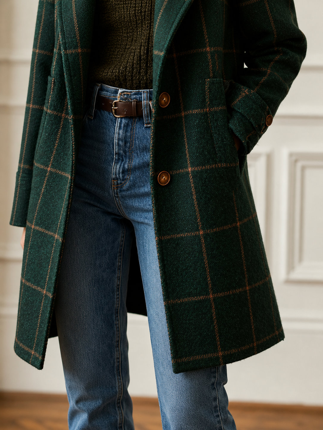 Kaitlyn | Classic Checkered Coat