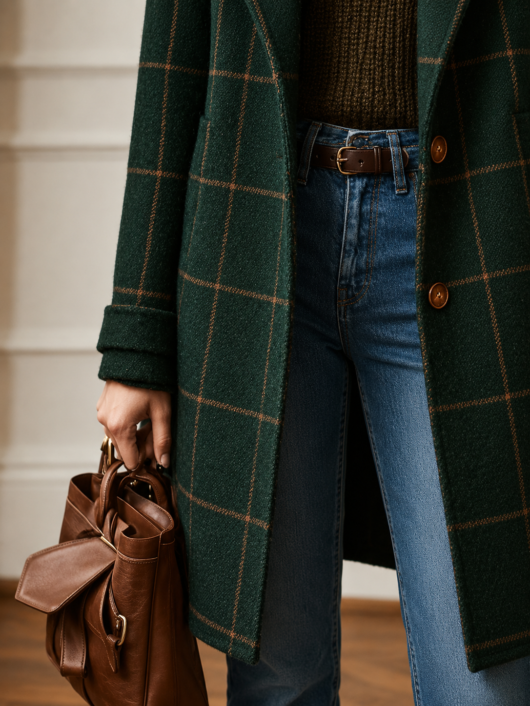 Kaitlyn | Classic Checkered Coat