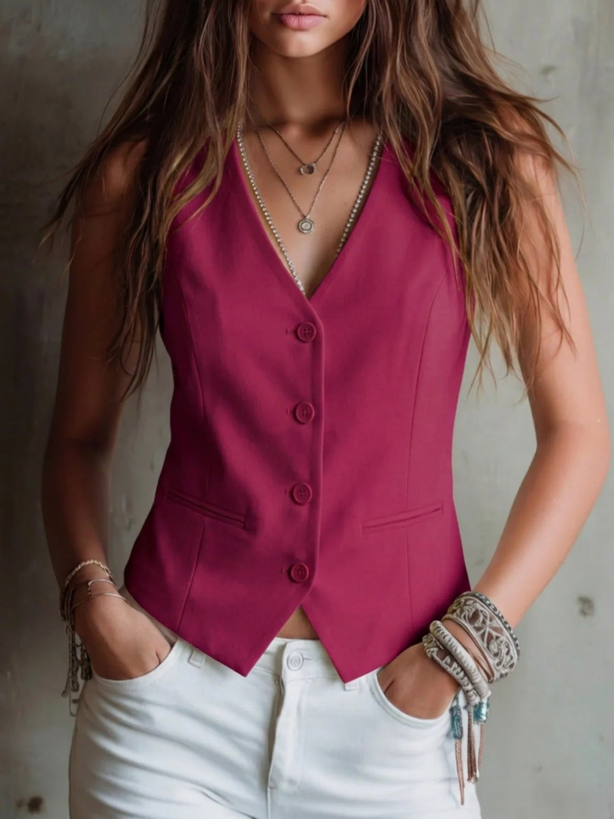 Selma | V-Neck Vest