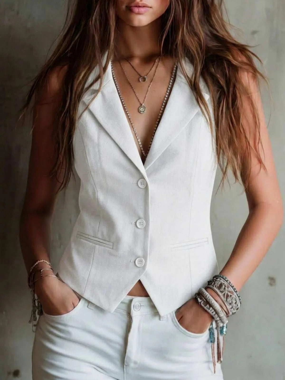 Josie | Fitted Tailored Vest