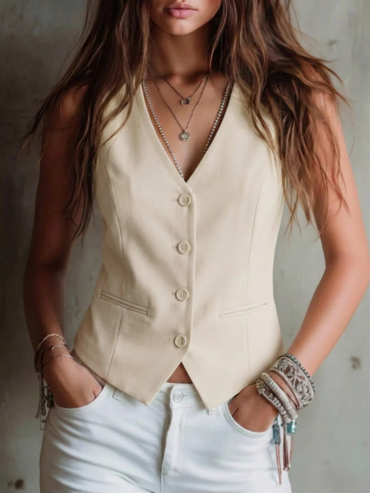 Selma | V-Neck Vest
