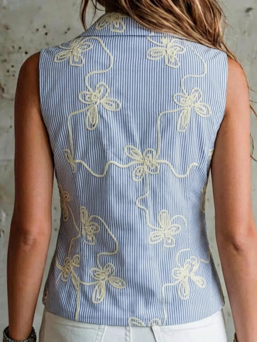 Effie | Elegant Embroidered Vest