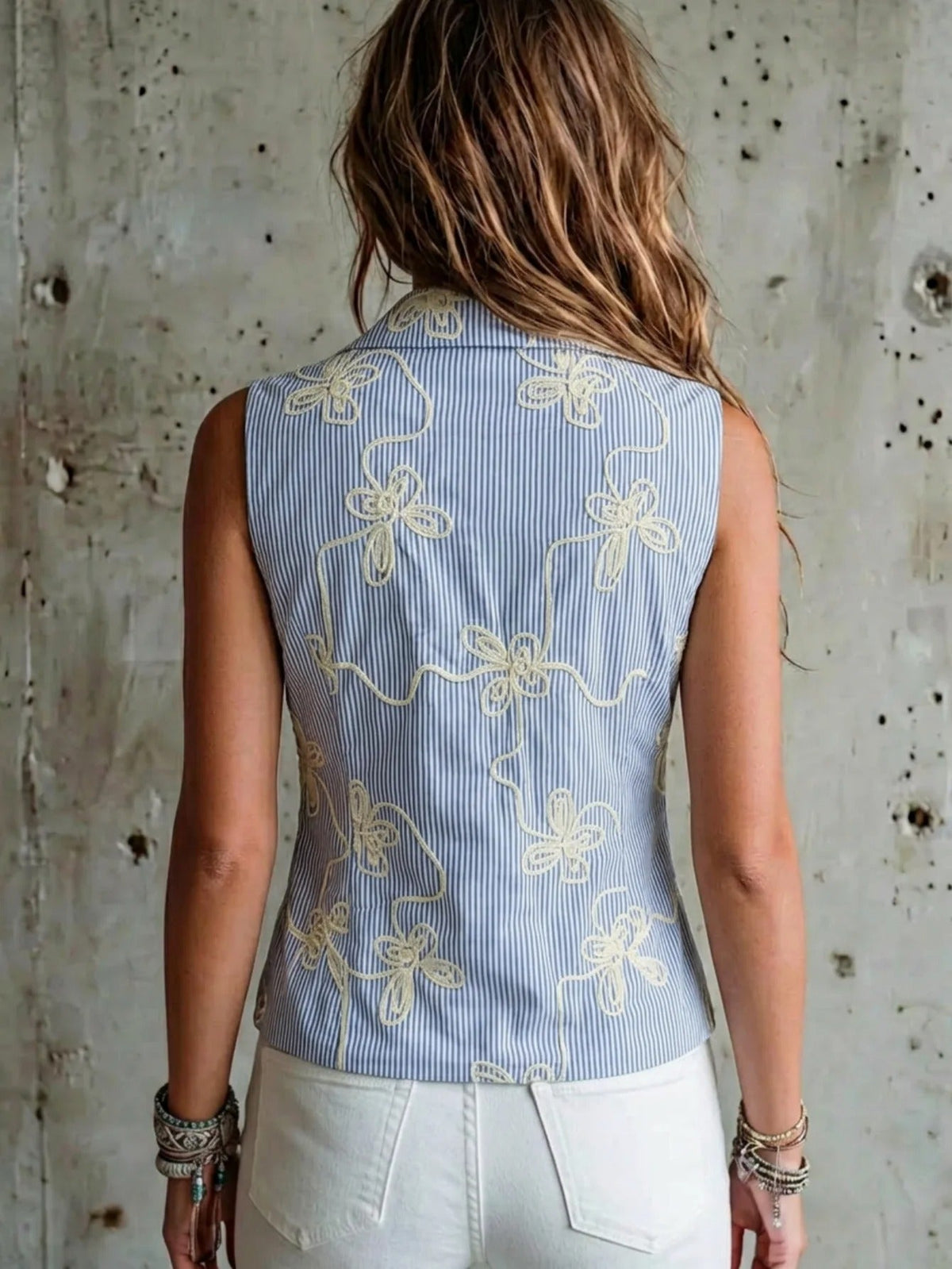 Effie | Elegant Embroidered Vest