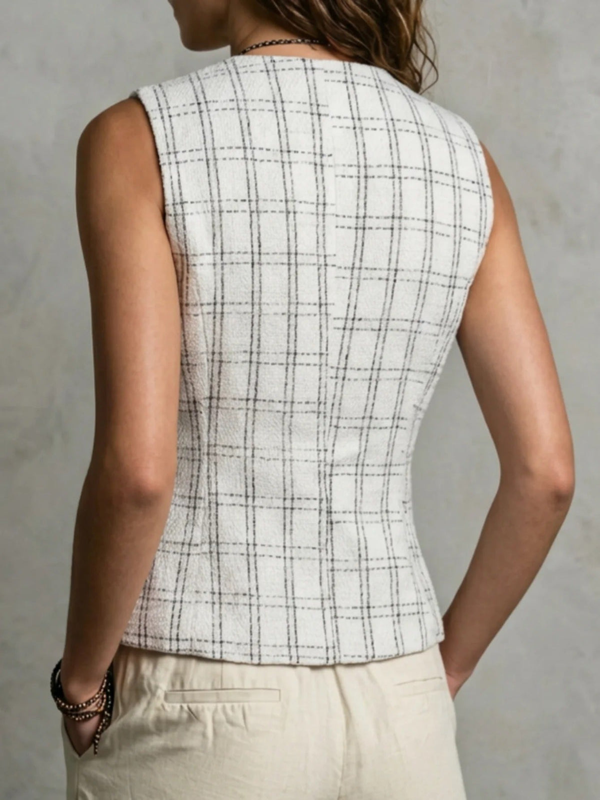 Alberta | Heathered Fitted Knit Vest