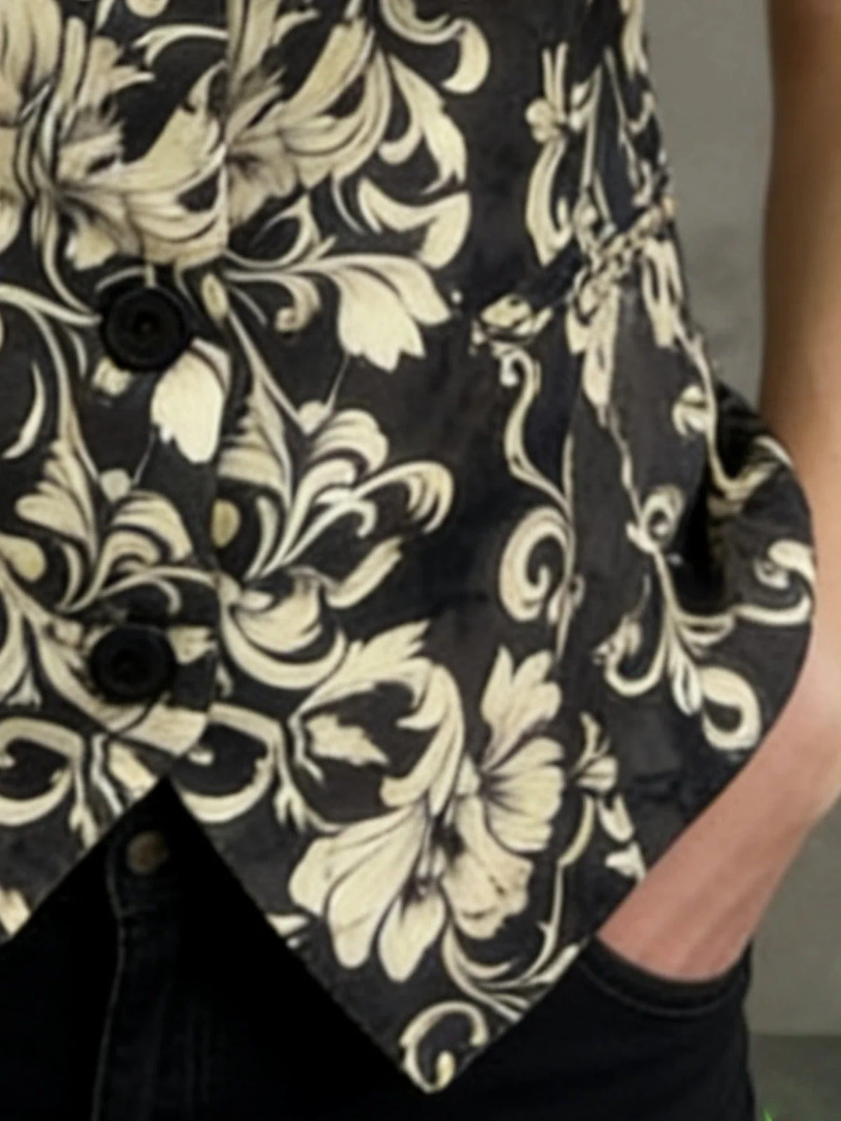 Etta | Printed Lapel Vest