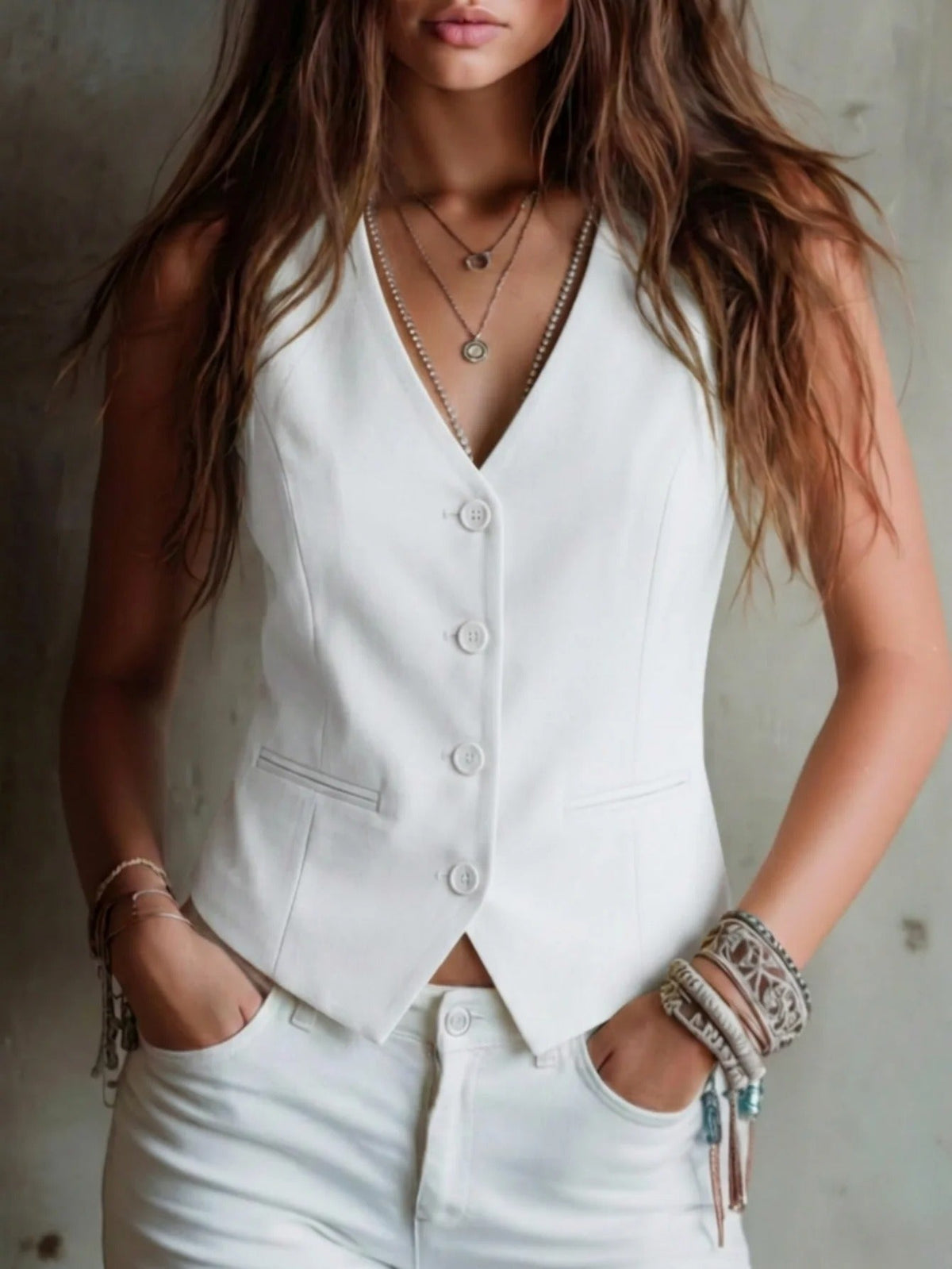 Selma | V-Neck Vest