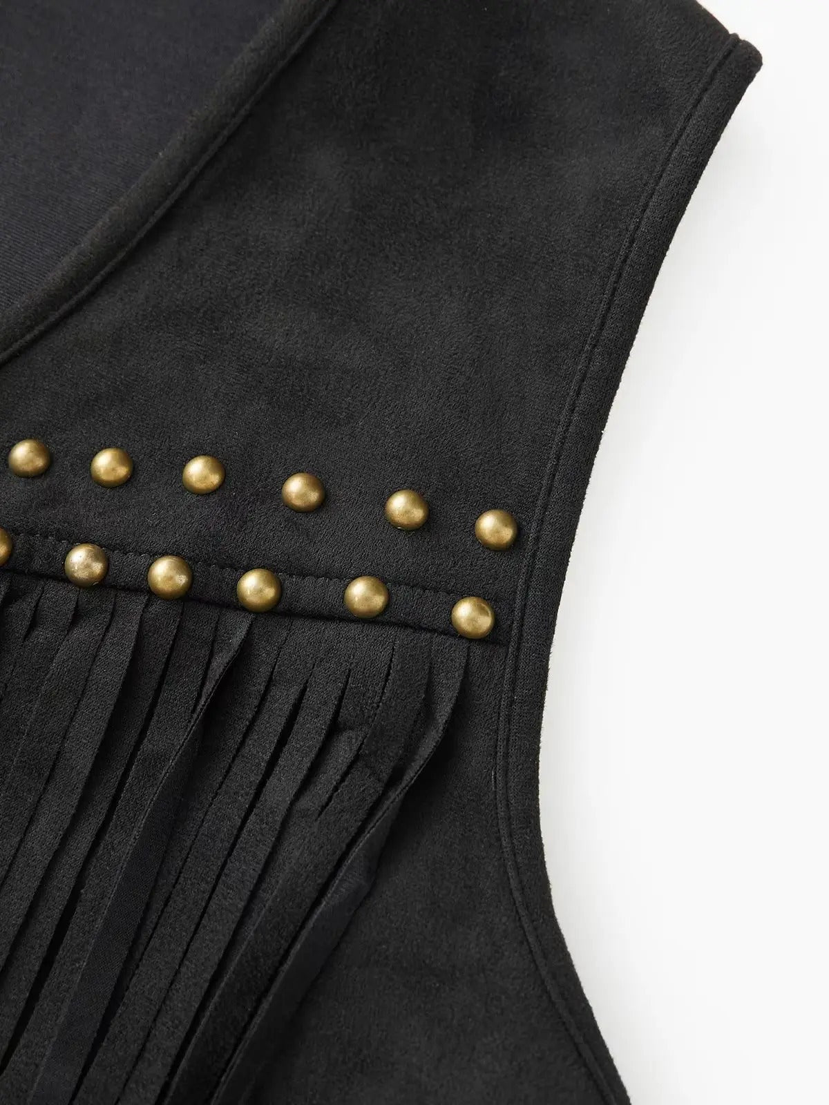 Doris | Suede Fringe Vest