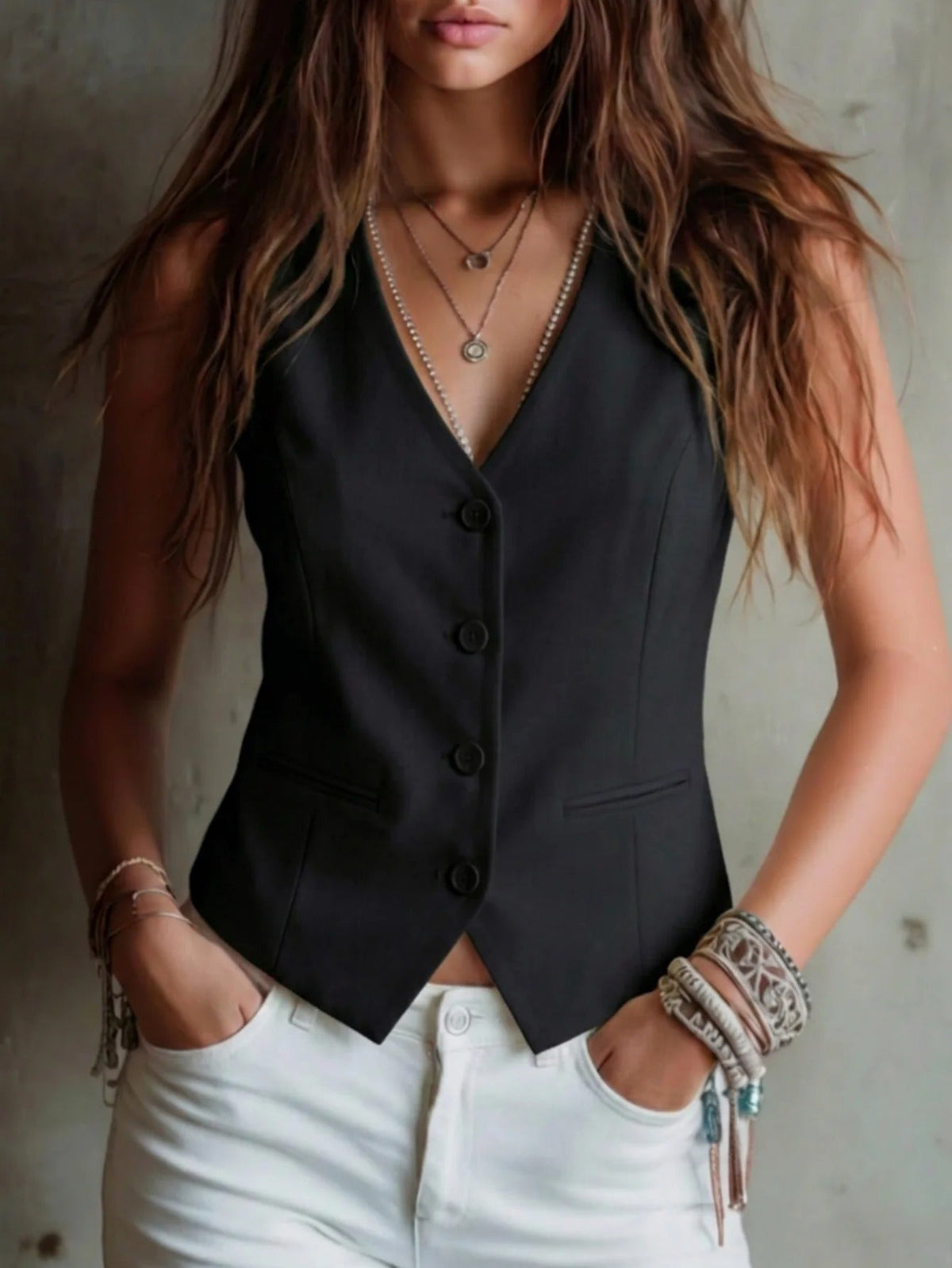 Selma | V-Neck Vest