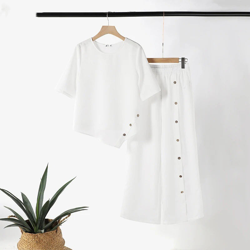 Vivienne | Two-Piece Top & Wide-Leg Set