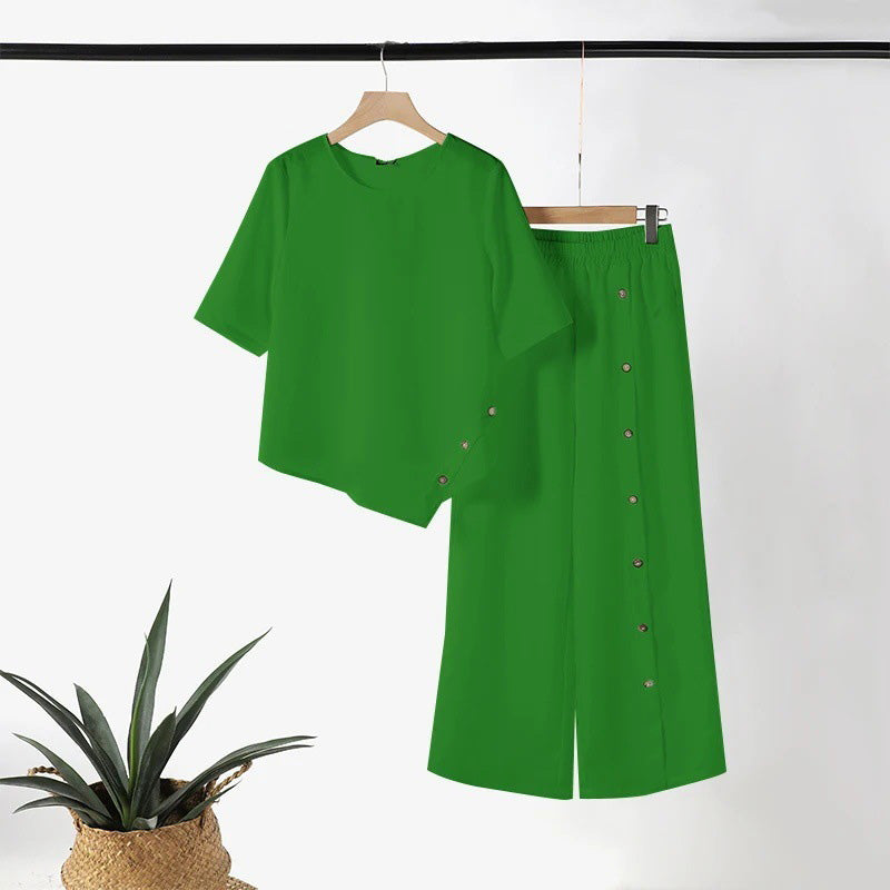 Vivienne | Two-Piece Top & Wide-Leg Set