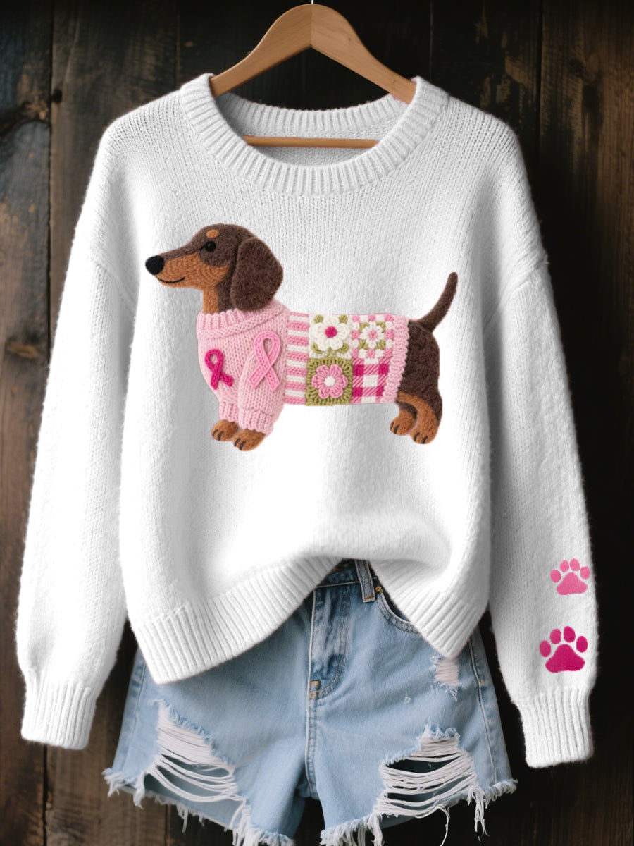 Daphne | Dachshund Knit Sweater