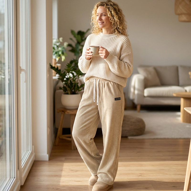 Greta | Corduroy Wide-Leg Pants